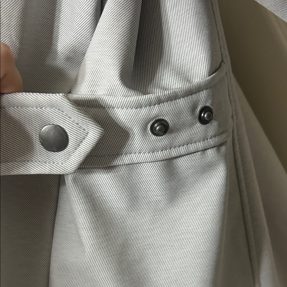 Free Country Light Gray Water Resistant Rain Coat with Removable Hood sz 2X - Picture 7 of 16